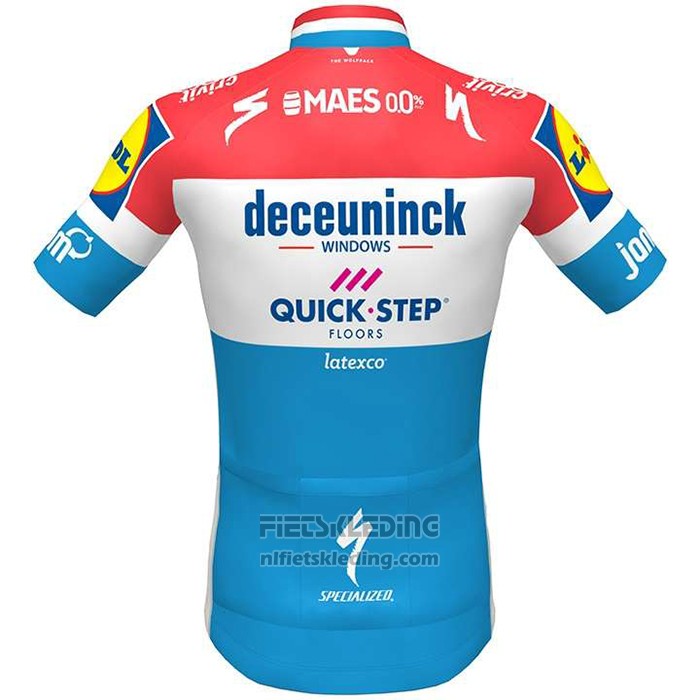 2020 Fietskleding Deceuninck Quick Step Kampioen Nederland Korte Mouwen en Koersbroek
